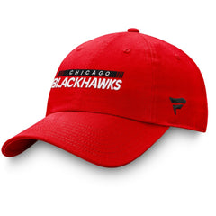 Chicago Blackhawks Fanatics Authentic Pro Rink Adjustable Hat - Red Hats