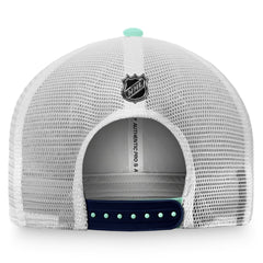Seattle Kraken Fanatics Authentic Pro Rink Trucker Snapback Hat - Light Blue/White Hats