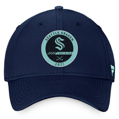 Seattle Kraken Fanatics 2021 Authentic Pro Training Camp Flex Hat - Navy Hats