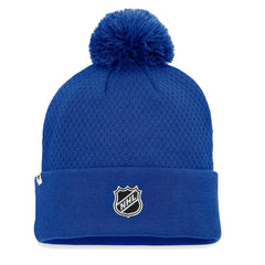 St. Louis Blues Fanatics Women's Authentic Pro Road Cuffed Knit Hat with Pom - Blue Hats