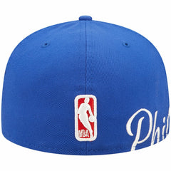 Philadelphia 76ers Side Split 59FIFTY Fitted Hat - Royal outlet