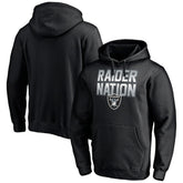 Las Vegas Raiders Hometown Collection Raider Nation Fitted Pullover Hoodie - Black sale