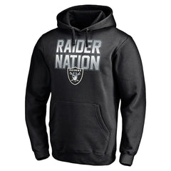 Las Vegas Raiders Hometown Collection Raider Nation Fitted Pullover Hoodie - Black sale