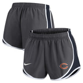 Chicago Bears Women's Team Logo Performance Tempo Shorts - Charcoal discount
