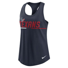 Houston Texans Women's Team Name City Tri-Blend Racerback Tank Top - Navy discount