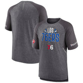 Philadelphia 76ers 2022 Noches Ene-Be-A Core Shooting Raglan T-Shirt - Heathered Gray discount