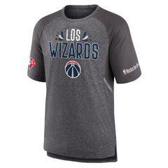 Washington Wizards 2022 Noches Ene-Be-A Core Shooting Raglan T-Shirt - Heathered Gray online