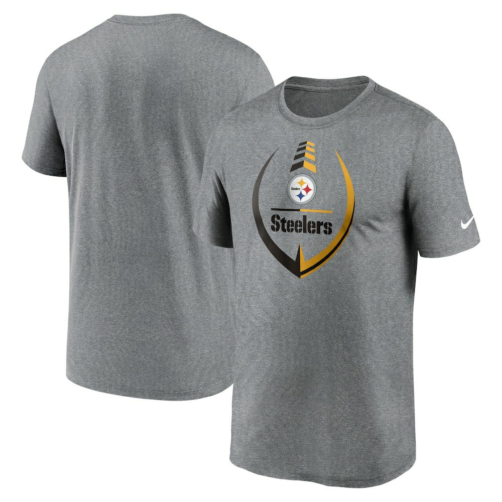 Pittsburgh Steelers Icon Legend Performance T-Shirt - Heathered Gray sale