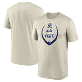 Los Angeles Rams Icon Legend Performance T-Shirt - Bone online