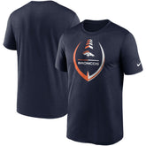 Denver Broncos Icon Legend Performance T-Shirt - Navy cheap