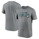 Philadelphia Eagles Legend Team Shoutout Performance T-Shirt - Heather Gray discount