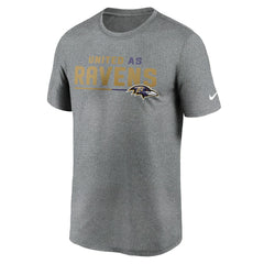 Baltimore Ravens Legend Team Shoutout Performance T-Shirt - Heather Gray discount