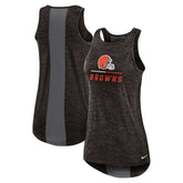 Cleveland Browns Women's High Neck Performance Tank Top - Brown outlet