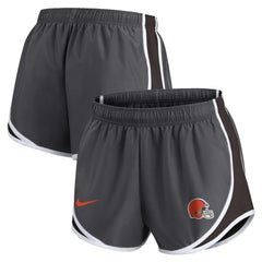 Cleveland Browns Women's Team Logo Performance Tempo Shorts - Charcoal online