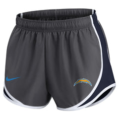 Los Angeles Chargers Women's Team Logo Performance Tempo Shorts - Charcoal discount