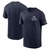 Tennessee Titans Sideline Infograph Lockup Performance T-Shirt - Navy sale