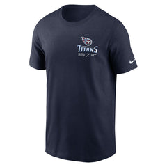 Tennessee Titans Sideline Infograph Lockup Performance T-Shirt - Navy sale