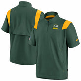 Green Bay Packers Sideline Coaches Chevron Lockup Pullover Top - Kelly Green discount