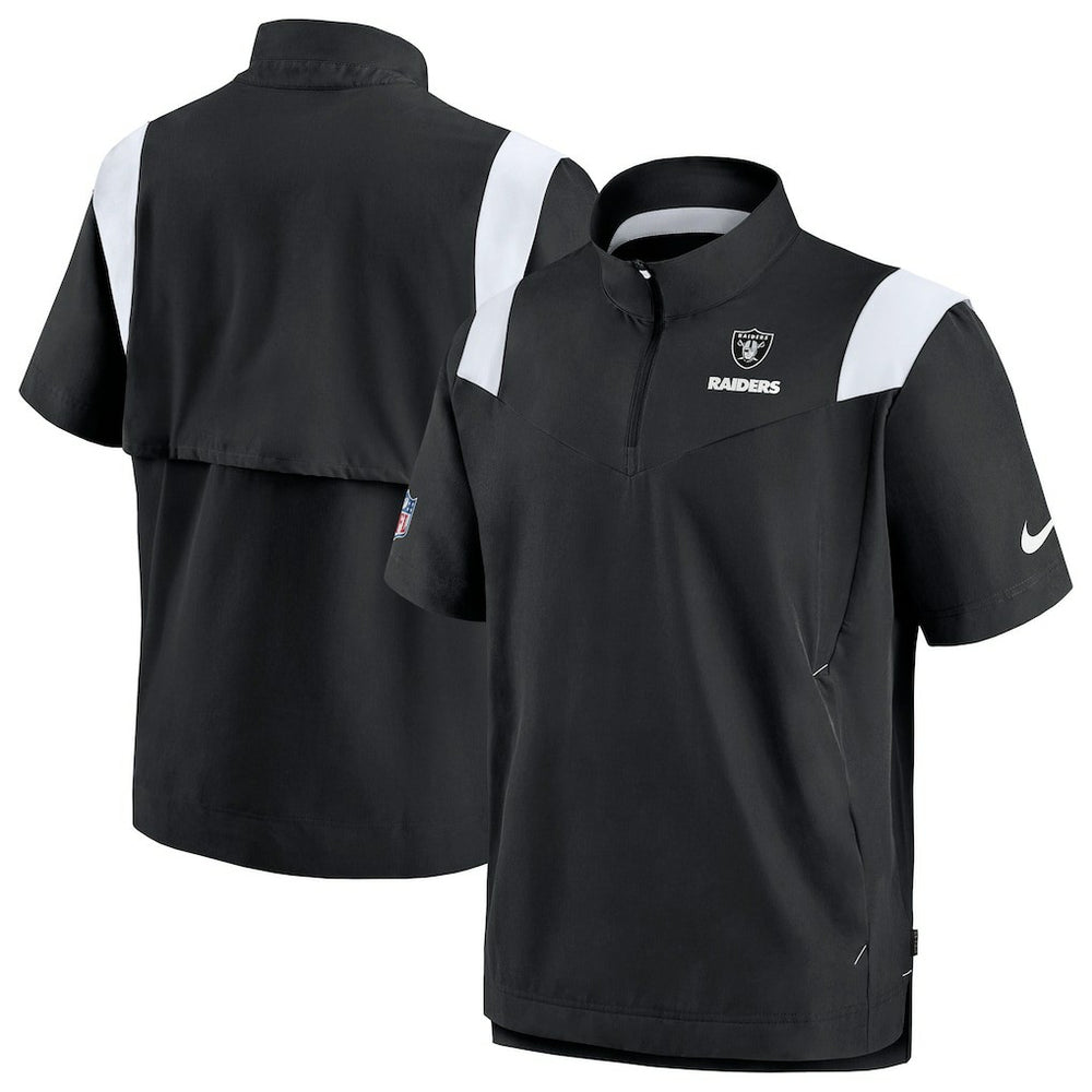 Las Vegas Raiders Sideline Coaches Chevron Lockup Pullover Top - Black online