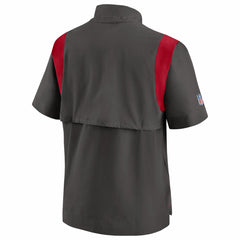 Tampa Bay Buccaneers Sideline Coaches Chevron Lockup Pullover Top - Pewter outlet