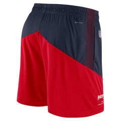 New England Patriots Sideline Primary Lockup Performance Shorts - Navy/Red cheap
