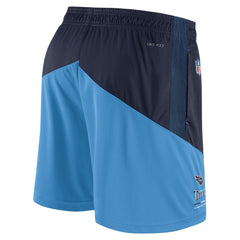 Tennessee Titans Sideline Primary Lockup Performance Shorts - Navy/Light Blue sale