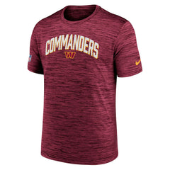 Washington Commanders Sideline Velocity Athletic Stack Performance T-Shirt - Burgundy online
