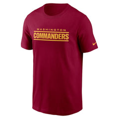 Washington Commanders Wordmark T-Shirt - Burgundy discount