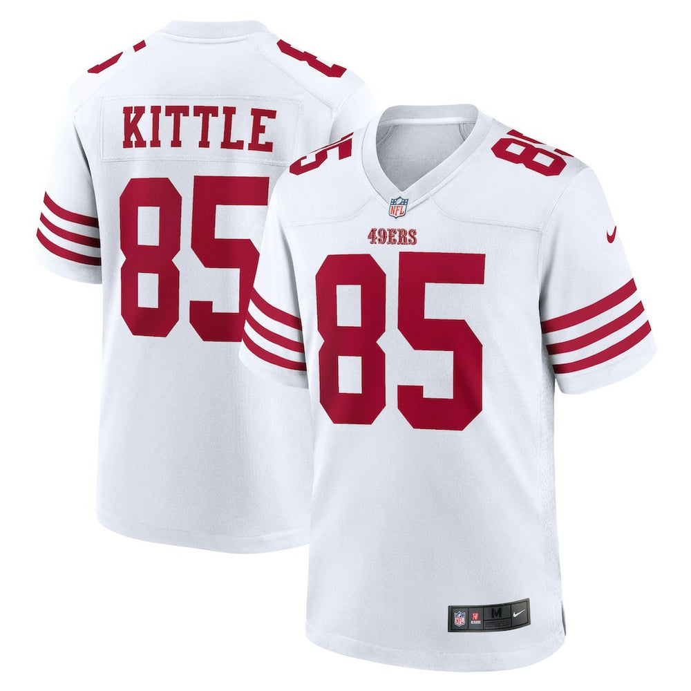 George Kittle San Francisco 49ers Team Game Jersey - White for sale