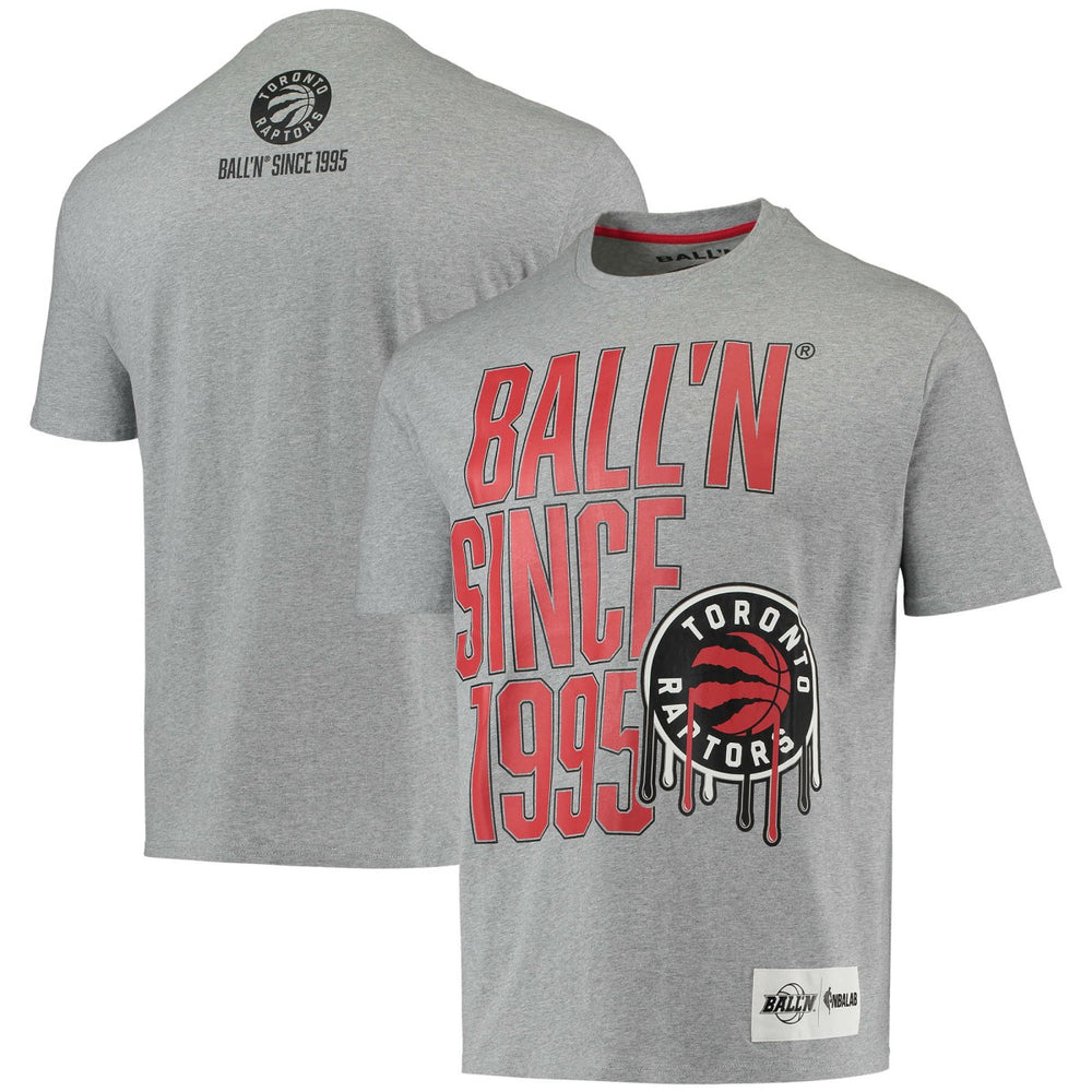 Toronto Raptors BALL'N Since 1995 T-Shirt - Heathered Gray online