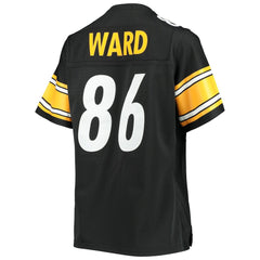 Hines Ward Pittsburgh Steelers Women's Legacy Replica Player Jersey - Black cheap
