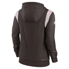Cleveland Browns Women's Sideline Stack Performance Pullover Hoodie - Brown online
