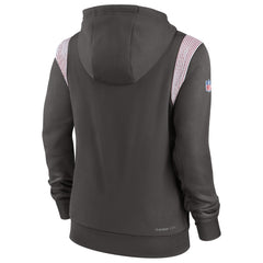 Tampa Bay Buccaneers Women's Sideline Stack Performance Pullover Hoodie - Pewter discount