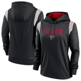 Atlanta Falcons Women's Sideline Stack Performance Pullover Hoodie - Black discount
