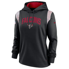 Atlanta Falcons Women's Sideline Stack Performance Pullover Hoodie - Black discount