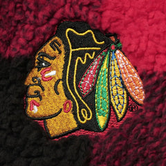 Chicago Blackhawks G-III 4Her by Carl Banks Women's Plaid Sherpa Quarter-Zip Jacket - Red/Black Jackets