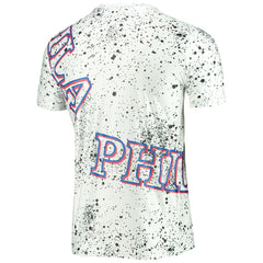Philadelphia 76ers FISLL Gold Foil Splatter Print T-Shirt - White shop