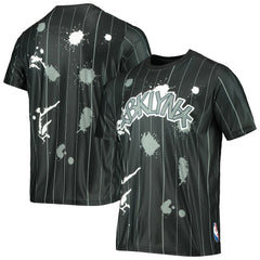 Brooklyn Nets FISLL Striped Splatter T-Shirt - Black sale