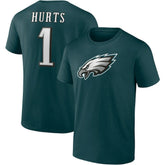 Jalen Hurts Philadelphia Eagles Player Icon T-Shirt - Midnight Green outlet
