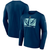 Seattle Kraken Fanatics Authentic Pro Core Collection Secondary Long Sleeve T-Shirt - Deep Sea Blue T-shirts