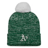 Athletics Women's Iconic Cuffed Knit Hat with Pom Green/White