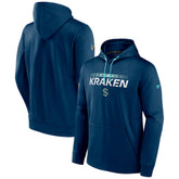 Seattle Kraken Fanatics Authentic Pro Rink Pullover Hoodie - Deep Sea Blue Hoodies