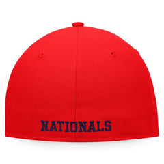 Washington Nationals Iconic Color Blocked Fitted Hat White/Red