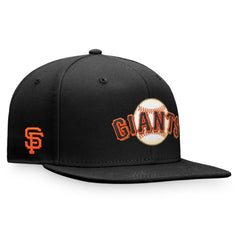 San Francisco Giants Iconic Team Patch Fitted Hat Black