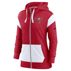 Tampa Bay Buccaneers Women's Monaco Lightweight Full-Zip Hoodie - Red/White cheap