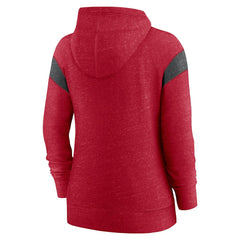 San Francisco 49ers Women's Monaco Lightweight Full-Zip Hoodie - Scarlet/Heather Black outlet