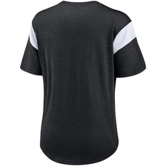 Las Vegas Raiders Women's Primary Logo Fashion Top - Heather Black outlet