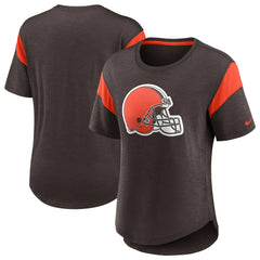 Cleveland Browns Women's Primary Logo Fashion Top - Brown sale