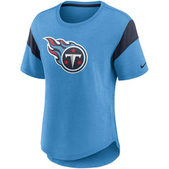 Tennessee Titans Women's Primary Logo Fashion Top - Light Blue for sale