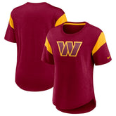 Washington Commanders Women's Primary Logo Fashion Top - Burgundy outlet